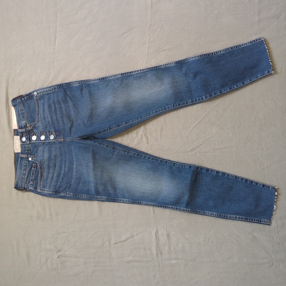 Everlane NWT Vintage Skinny Jean High Rise Ankle Fray Women's 26 - Picture 3 of 10